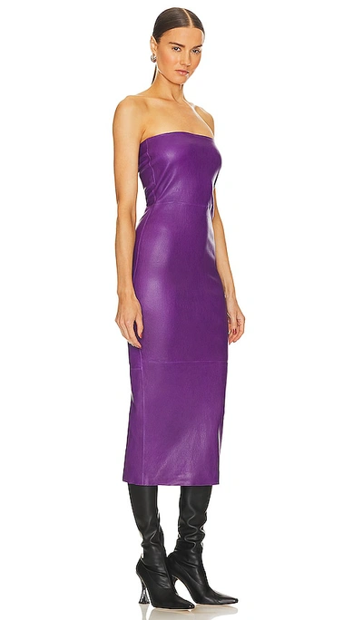 Shop Sprwmn Tube Dress In Purple