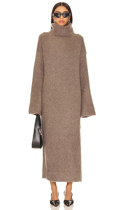 Sndys Willow Sweater Dress In 灰烬色