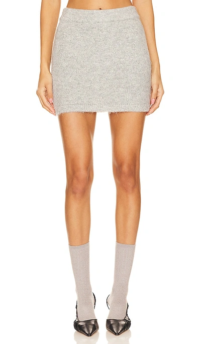 Shop Sndys Winnie Skirt In Light Grey
