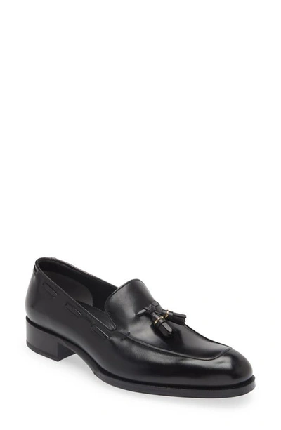 Shop Tom Ford Edgar Tassel Loafer In Black