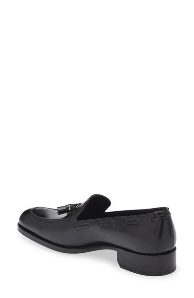 Shop Tom Ford Edgar Tassel Loafer In Black