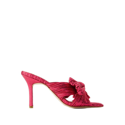 Shop Loeffler Randall Claudia Sandals - Synthetic Leather - Fuchsia In Pink