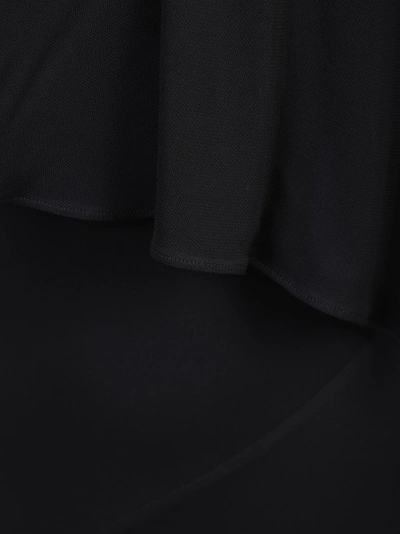 Shop Roberto Cavalli Drapered Design Dress In Black