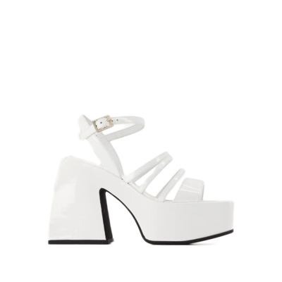 Shop Nodaleto Bulla Chibi Sandals - White - Leather