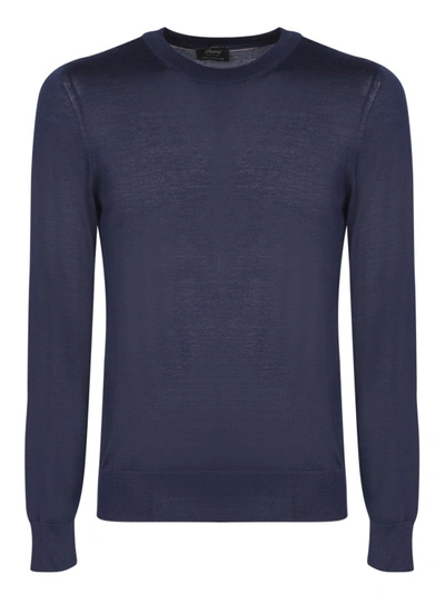 Shop Brioni Roundneck Sweater In Blue