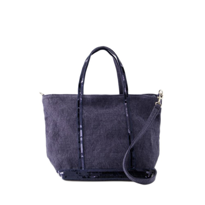 Shop Vanessa Bruno Cabas S Shopper Bag - Linen - Blue Denim