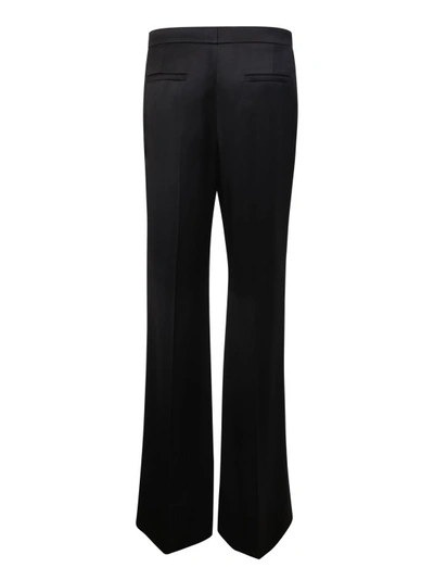 Shop Givenchy Satin Trousers In Black