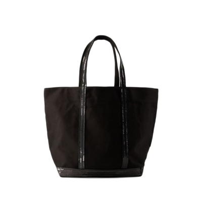 Shop Vanessa Bruno Cabas L Shopper Bag - Cotton - Black