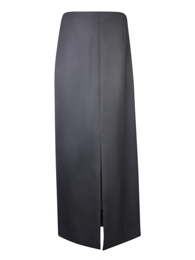 Shop Givenchy Wool-blend Skirt In Grey