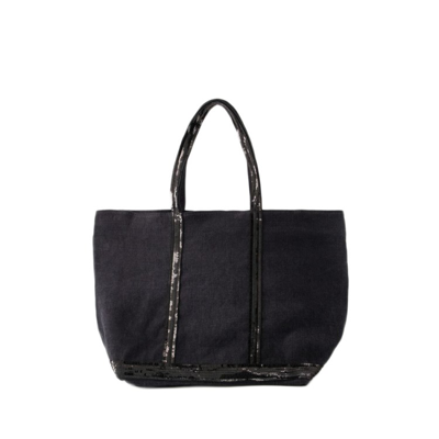 Shop Vanessa Bruno Cabas L Shopper Bag - Linen - Black