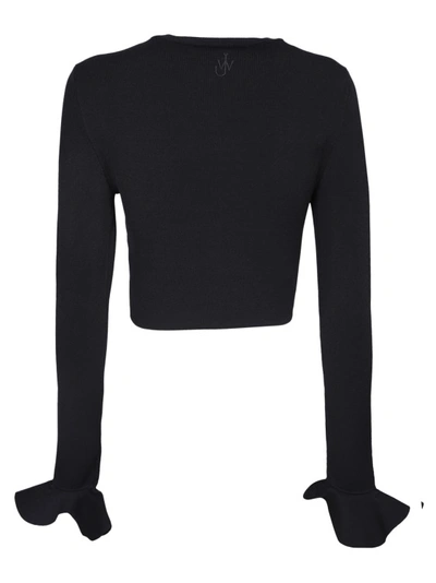 Shop Jw Anderson Cropped Sweater In Black