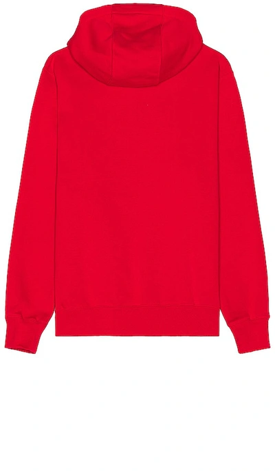 Nike Club Fleece Pullover Hoodie In University Red