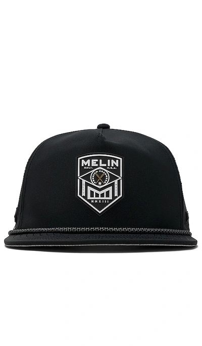 Shop Melin Hydro Coronado Shield Hat In Black