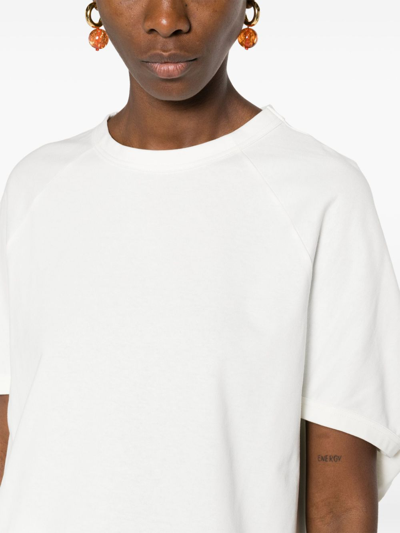 Shop Fabiana Filippi Cotton T-shirt In White