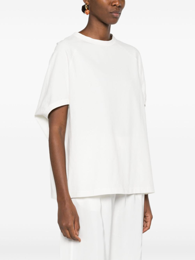 Shop Fabiana Filippi Cotton T-shirt In White