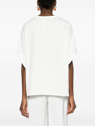 Shop Fabiana Filippi Cotton T-shirt In White