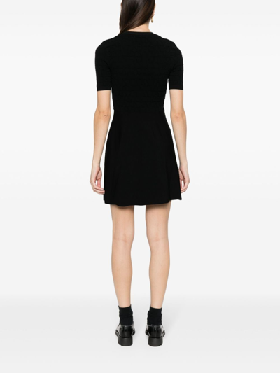 Shop Valentino Toile Iconographe Mini Dress In Black
