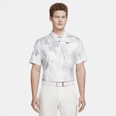 Shop Nike Men's Tour Dri-fit Golf Polo In White