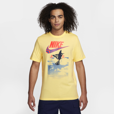 Shop Nike Men's  Sportswear T-shirt In Yellow