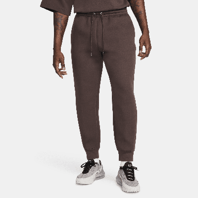 Shop Nike Men's Tech Fleece Reimagined Fleece Pants In Brown