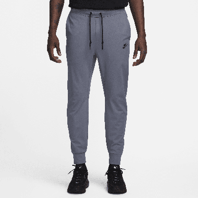 Shop Nike Men's  Sportswear Tech Knit Lightweight Jogger Pants In Grey