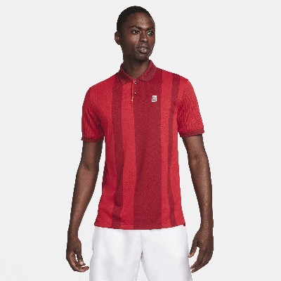 Shop Nike The  Men's Polo Dri-fit Polo In Red
