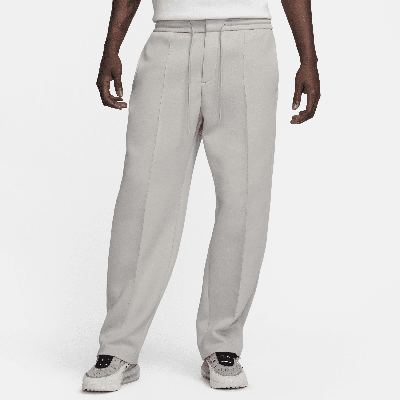 Shop Nike Men's  Sportswear Tech Fleece Reimagined Loose Fit Open Hem Sweatpants In Grey