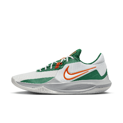 Shop Nike Men's Precision 6 Basketball Shoes In White