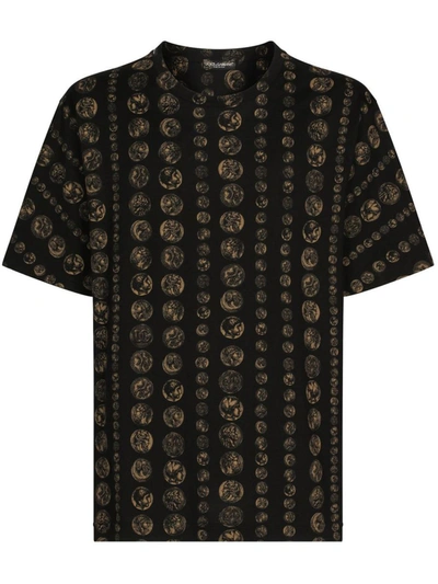 Shop Dolce & Gabbana T-shirt Print Clothing In Black