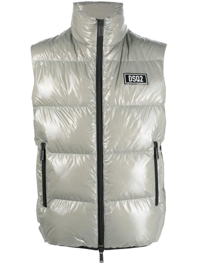 Shop Dsquared2 Padded Zip-up Gilet