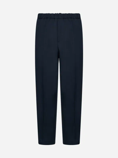 Shop Jil Sander Relaxed Fit Trousers In Marine
