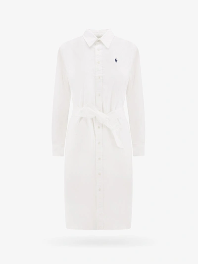 Shop Polo Ralph Lauren Dress In White