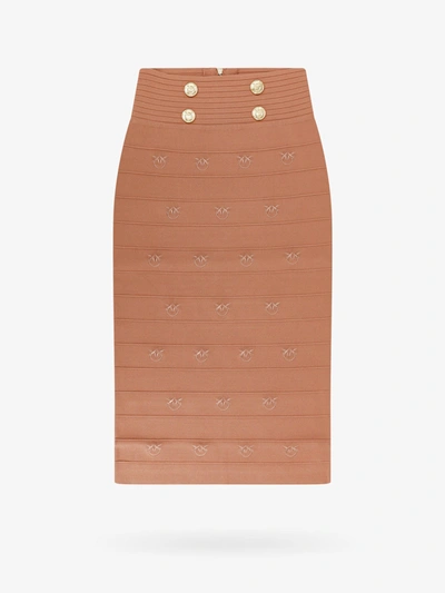 Shop Pinko Skirt In Brown