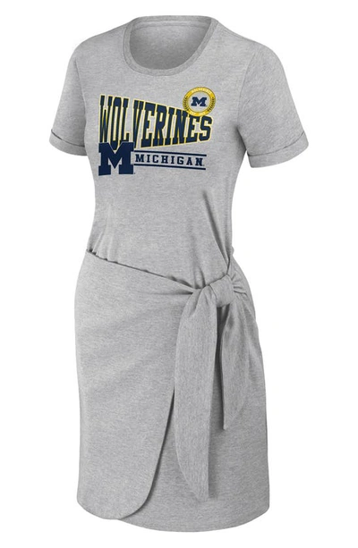 Shop Wear By Erin Andrews University Knot T-shirt Dress In Michigan State University