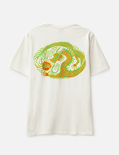 Shop Stussy Mosaic Dragon T-shirt In White