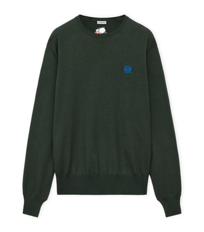 Shop Loewe X Suna Fujita Sweater In Green