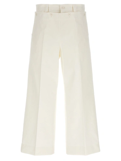 Shop Dolce & Gabbana Loose Leg Pants In White