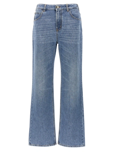 Shop Chloé High Waist Jeans In Light Blue