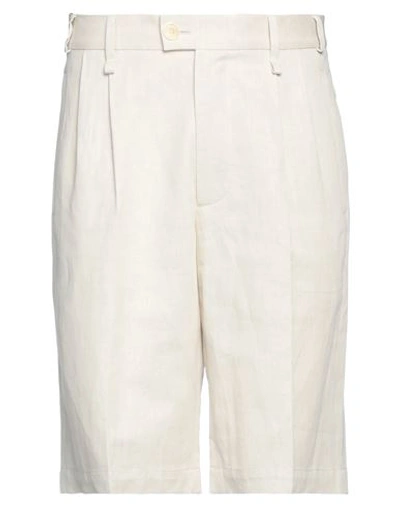 Jacquemus Man Shorts & Bermuda Shorts Beige Size 30 Cotton, Linen In Beige