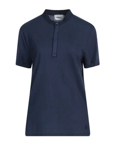 Shop Dondup Woman T-shirt Navy Blue Size S Cotton