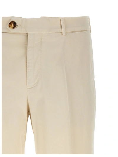 Shop Brunello Cucinelli Cotton Trousers Pants White