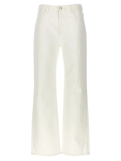 Shop Chloé Flare Leg Jeans White