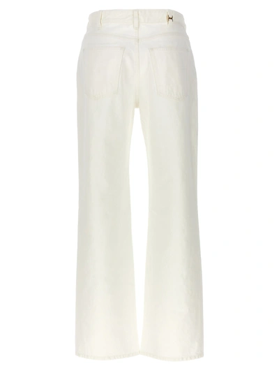 Shop Chloé Flare Leg Jeans White