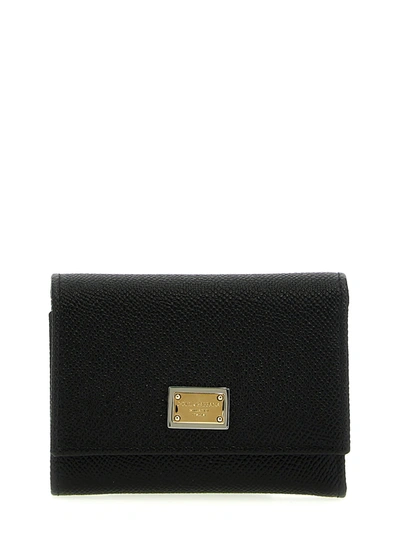 Shop Dolce & Gabbana French Flap Wallet Wallets, Card Holders Black