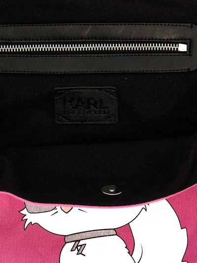 Shop Karl Lagerfeld K/ikonic 2.0 Tote Bag Fuchsia