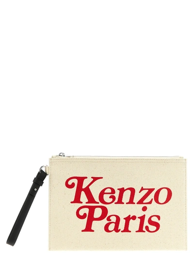 Shop Kenzo Utility Clutch Beige