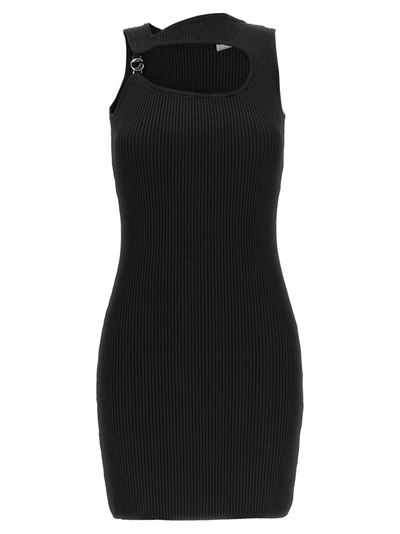 Shop Coperni Knitted Cut-out Dresses Black