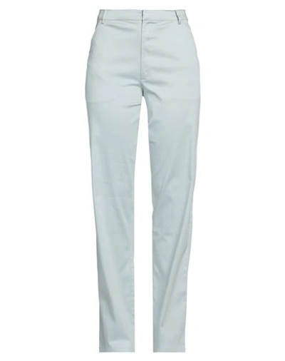 Shop Des Phemmes Des_phemmes Woman Pants Sky Blue Size 6 Cotton, Elastane