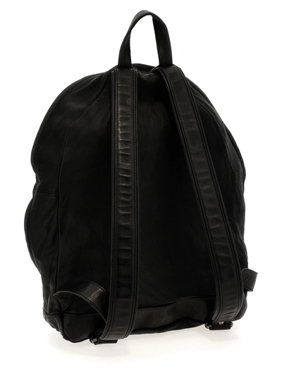 Shop Giorgio Brato Leather Backpack Backpacks Black