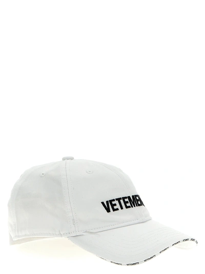 Shop Vetements Logo Cap Hats White